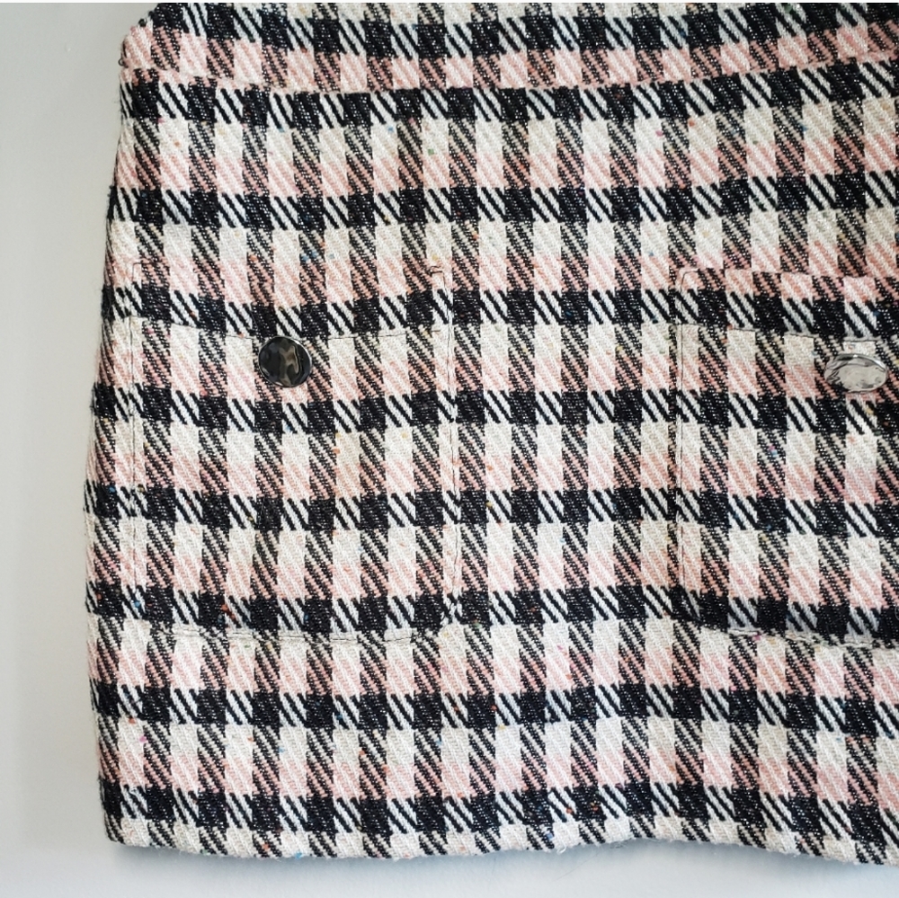 Zara Tweed Plaid Pinafore Dress - Picture 6 of 12